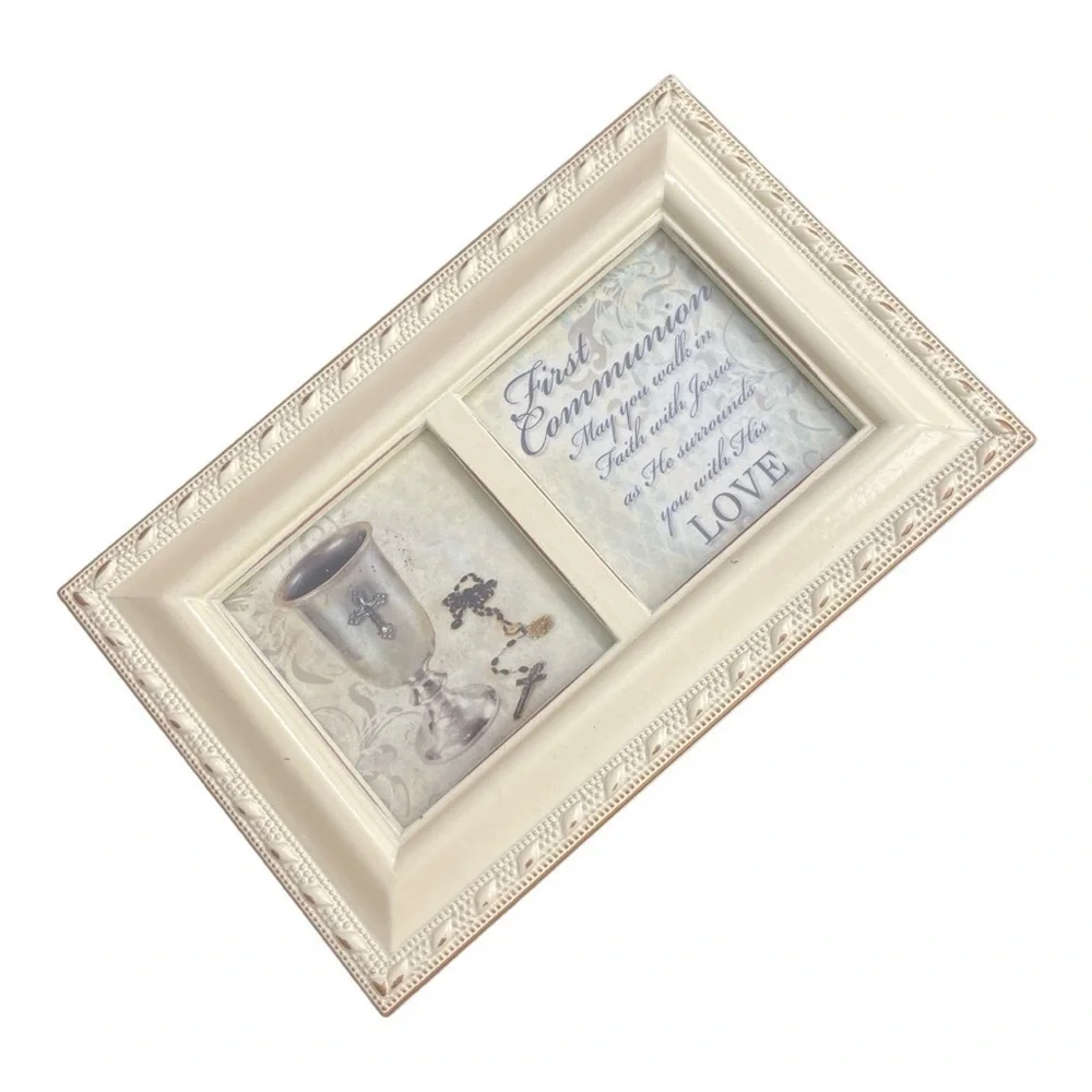 First Communion Know The Joy Ivory Music Box Plays Jesus Loves Me New